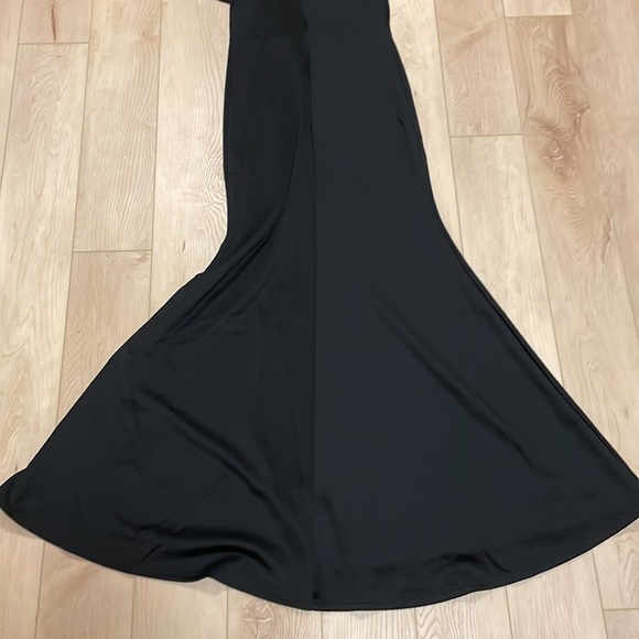 Sleeveless One Shoulder Ruffle High Split Dress - Picture 7 of 12